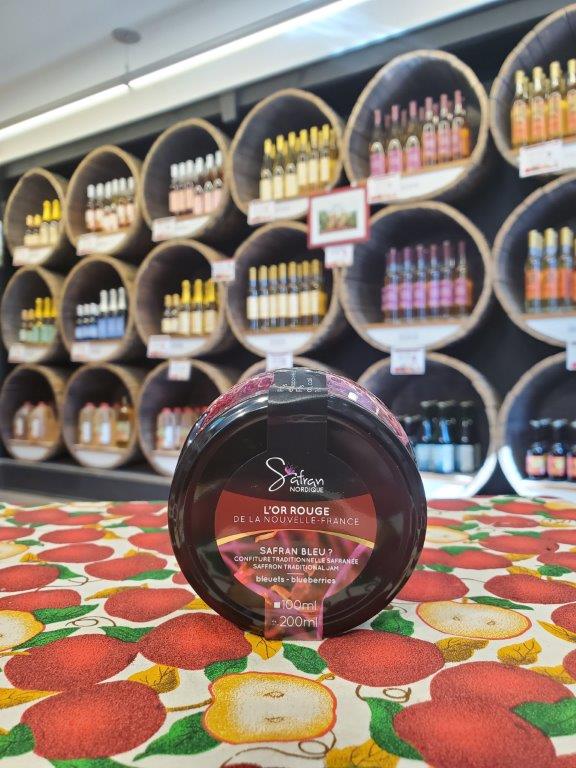 Confiture traditionnelle safranée aux bleuets 200 ml