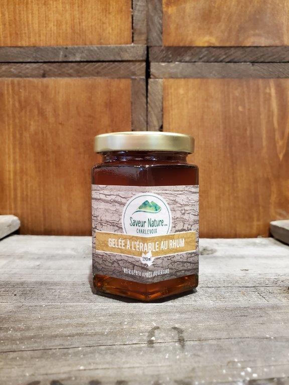 Gelée à l'érable au rhum