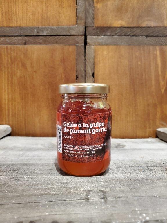 Gelée à la pulpe de piment gorria 140 g