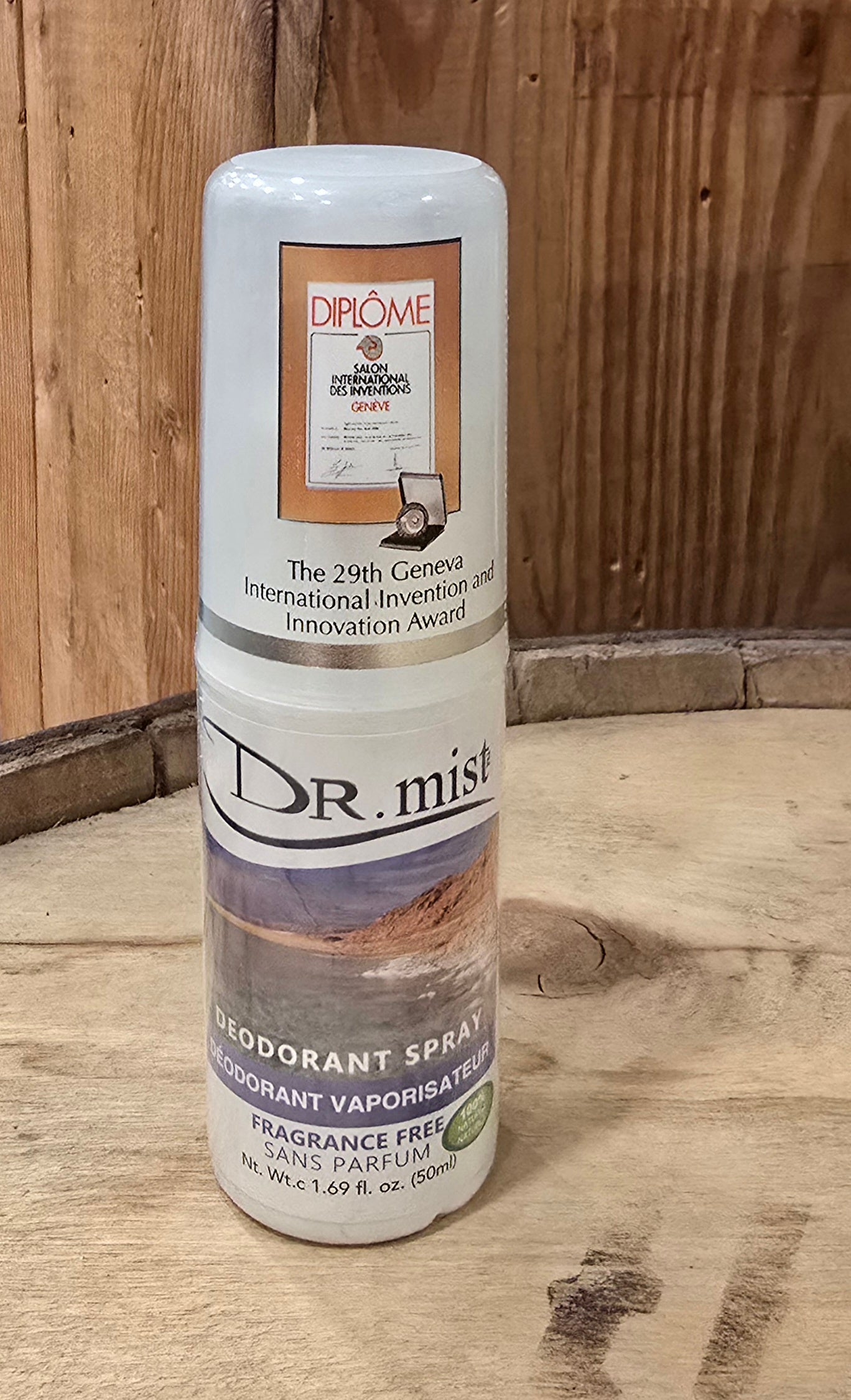 Déodorant vaporisateur sans parfum Dr Mist 50ml
