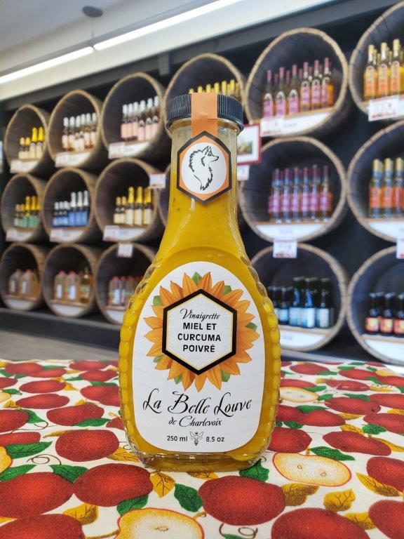 Miel et curcuma poivré 250 ml