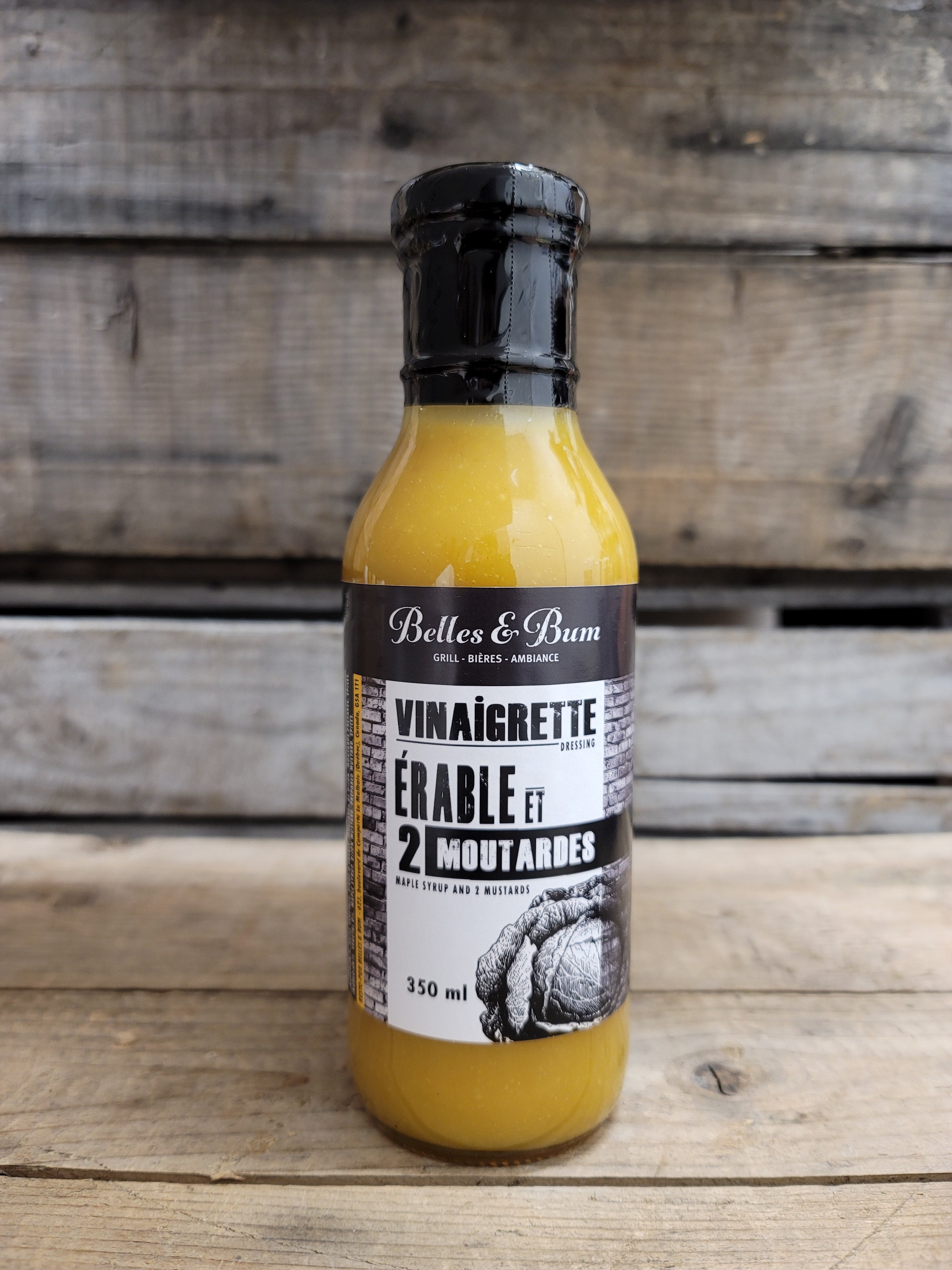 Vinaigrette érable et 2 moutardes 350 ml