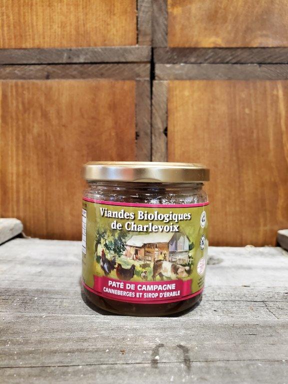 Paté de Campagne canneberges et sirop d'érable 150 g