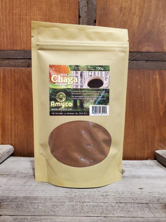 Chaga sauvage moulu 100 g